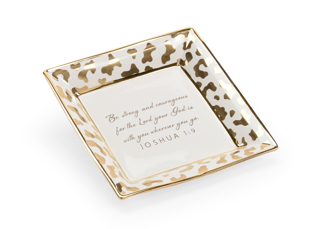 White Glaze/Metallic Gold