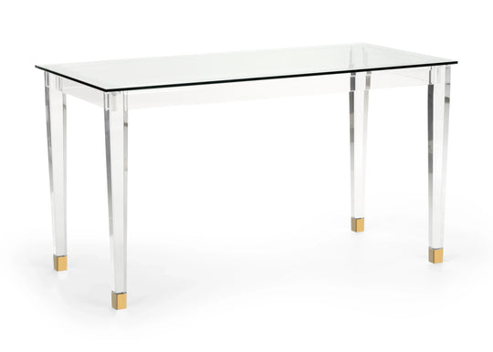 Chelsea House Acrylic Denver Desk Brass DESKS