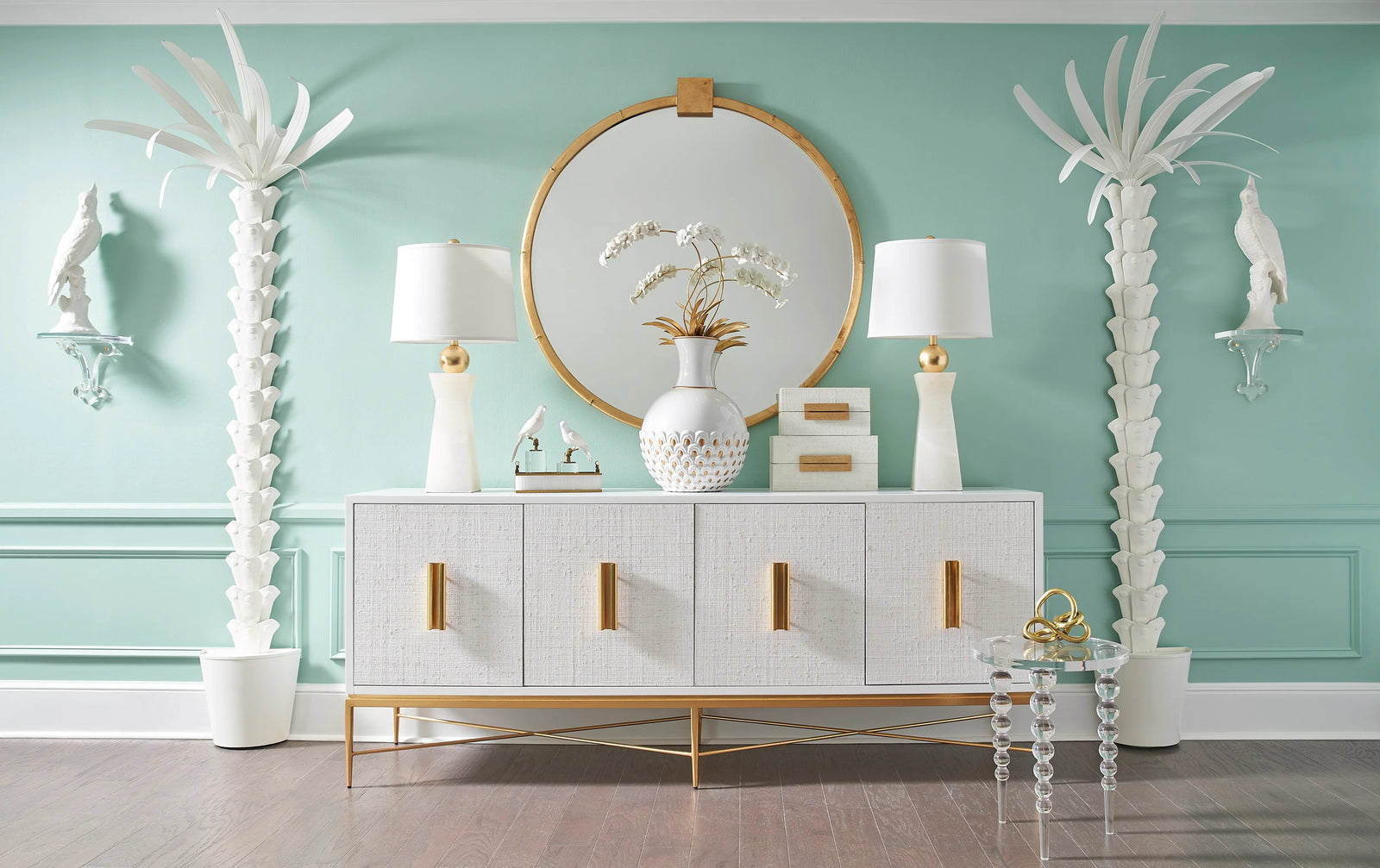 American Home Furniture Chelsea House Parrot On Crystal 2