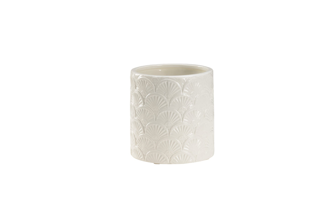Deco Fan Cachepot (Sm) - 385173