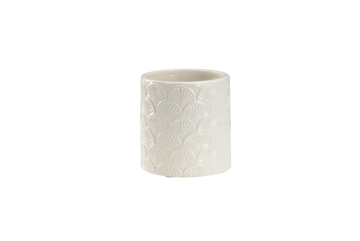 Deco Fan Cachepot (Sm) - 385173