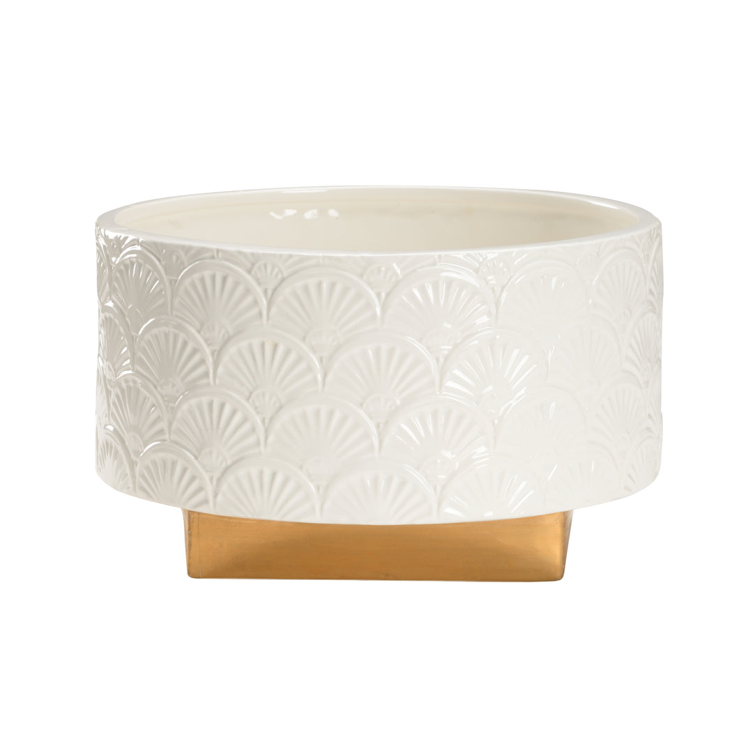 Deco Fan Cachepot (Lg) - 385174
