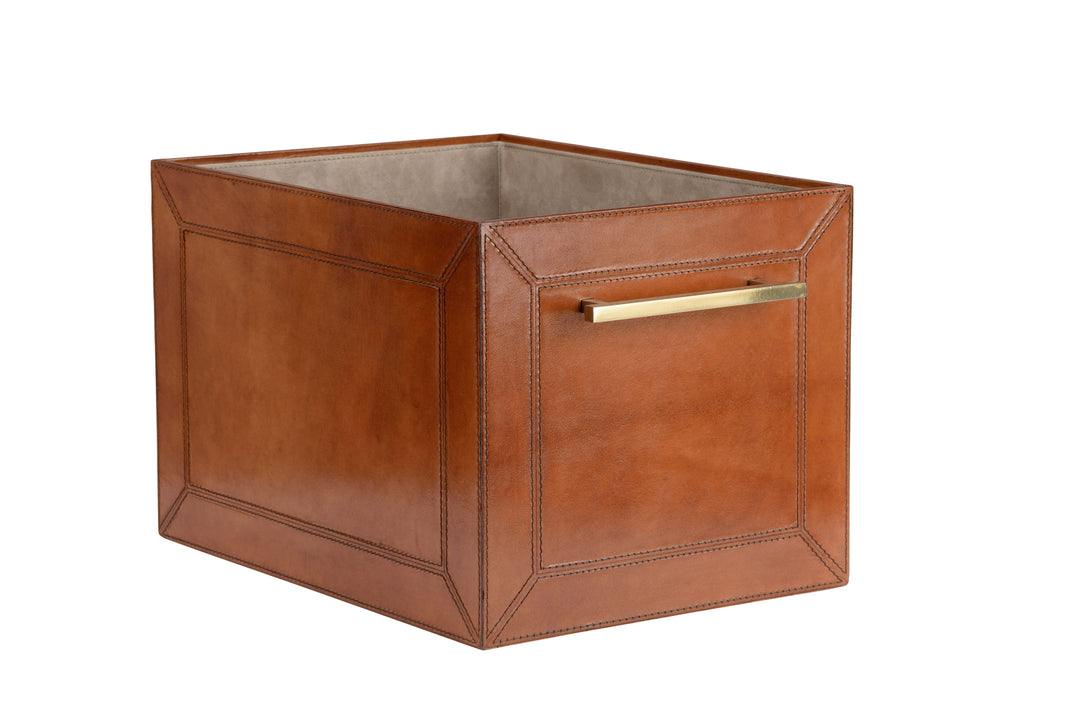 Leather Storage Cube  - 385204