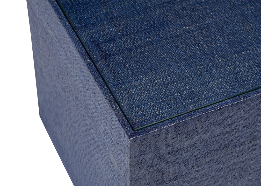 Blue Laquer/Clear/Beveled