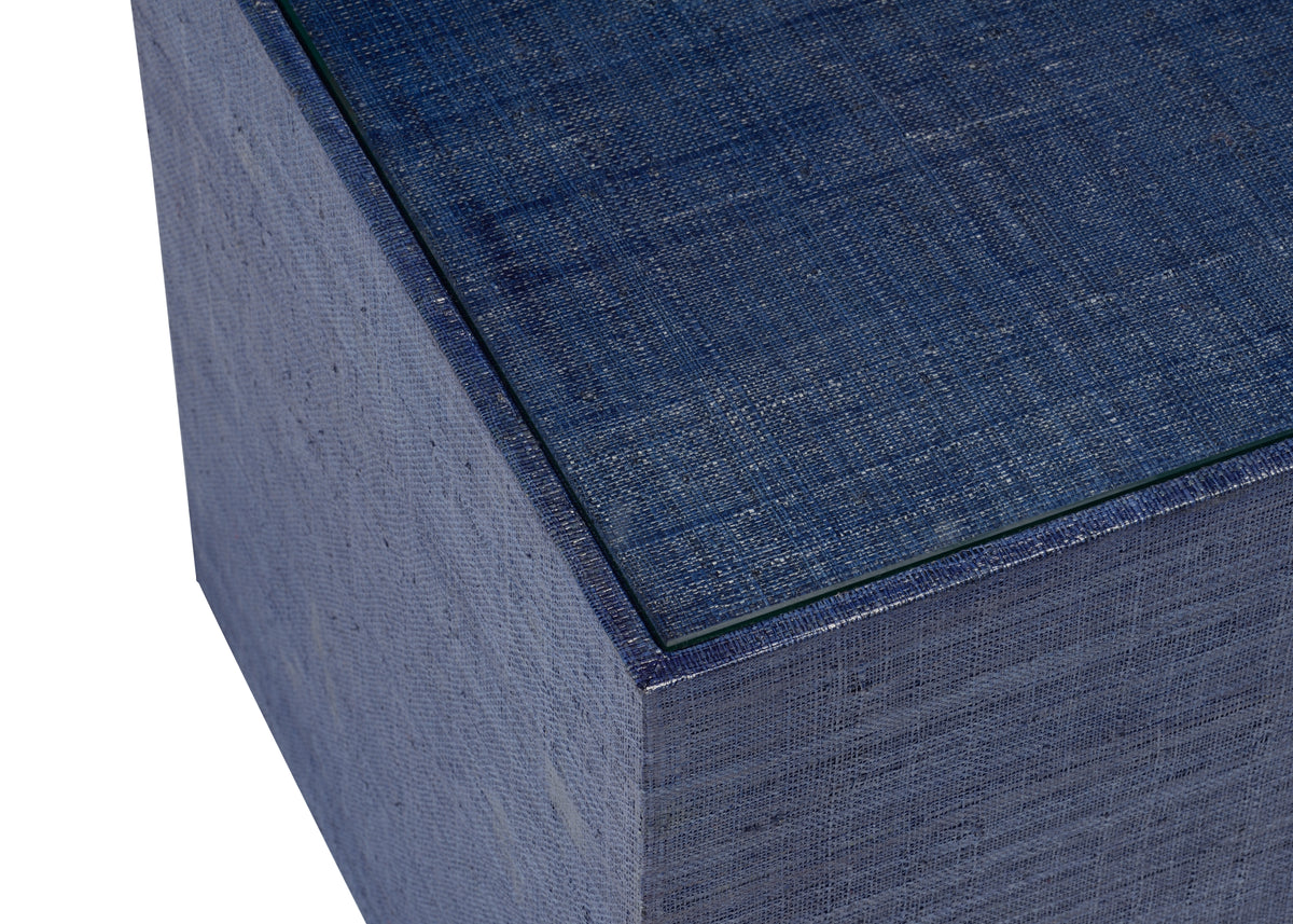 Blue Laquer/Clear/Beveled