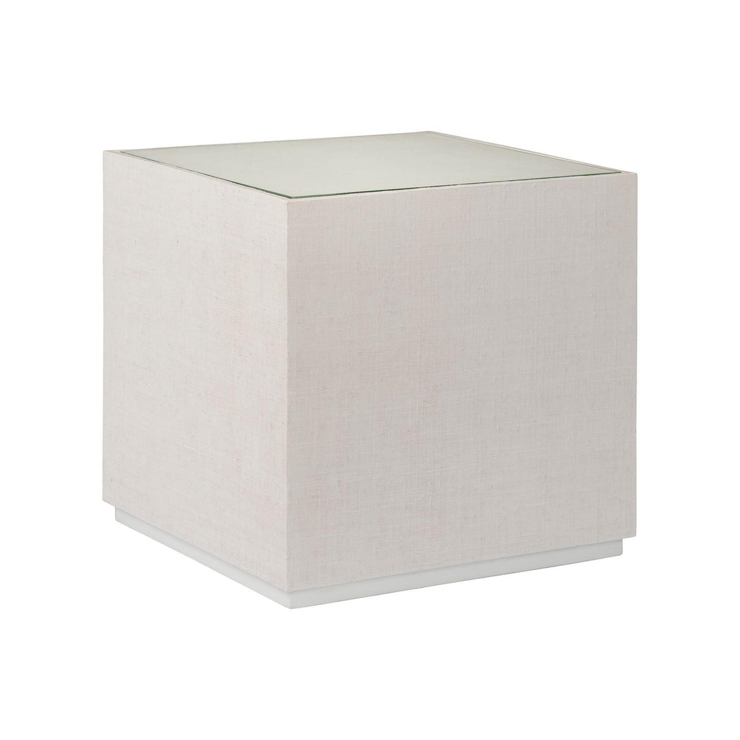 White Lacquer/Clear/Beveled