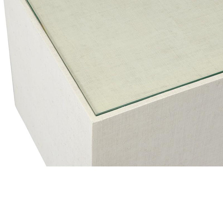 White Lacquer/Clear/Beveled