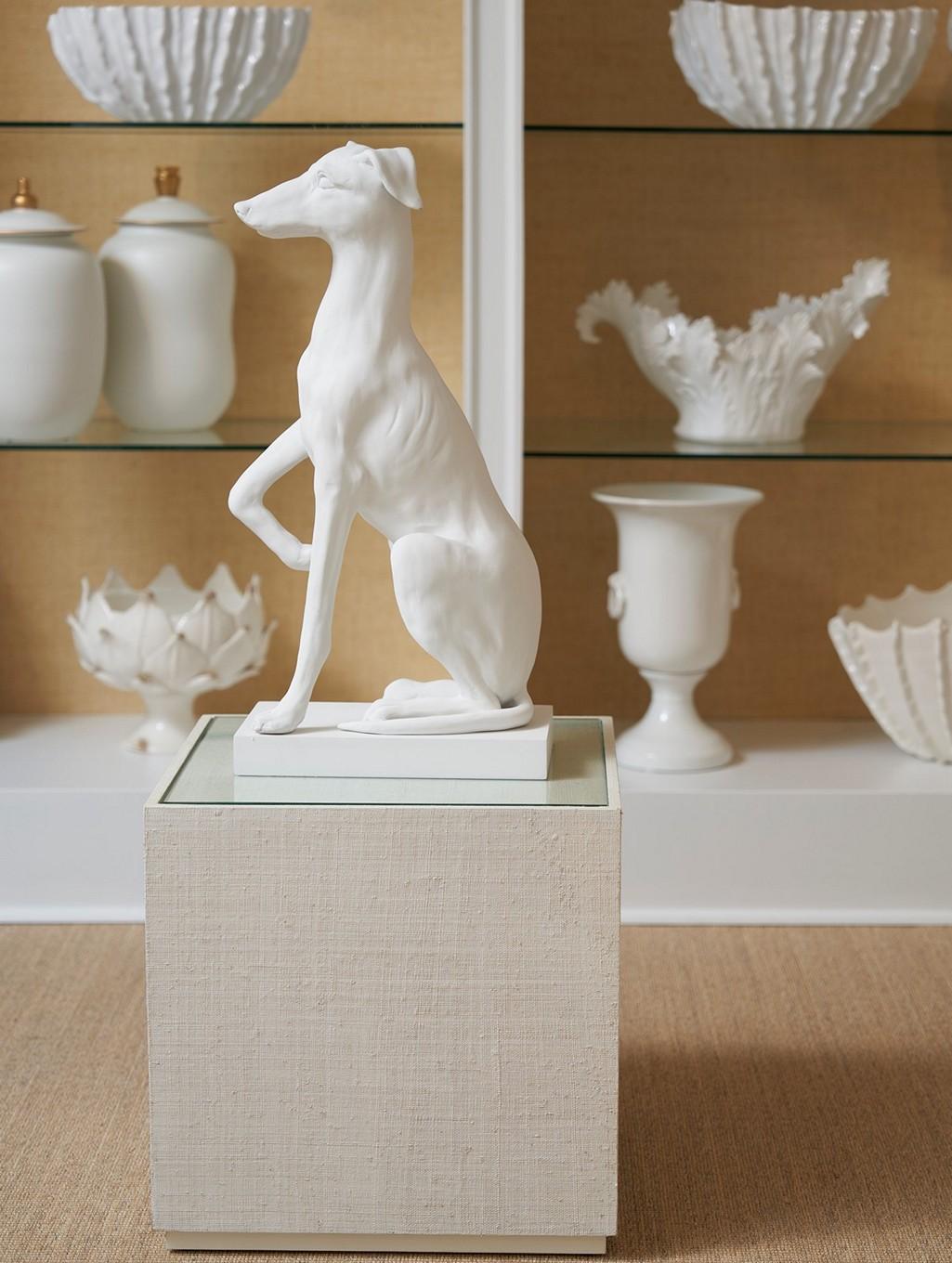 White Lacquer/Clear/Beveled