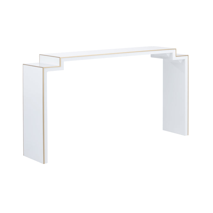 White Lacquer/Metallic Gold