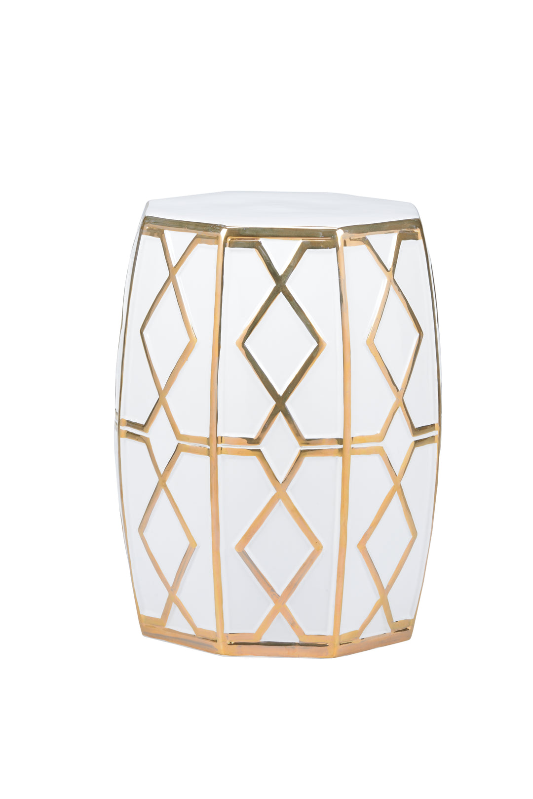 White Gloss/Metallic Gold