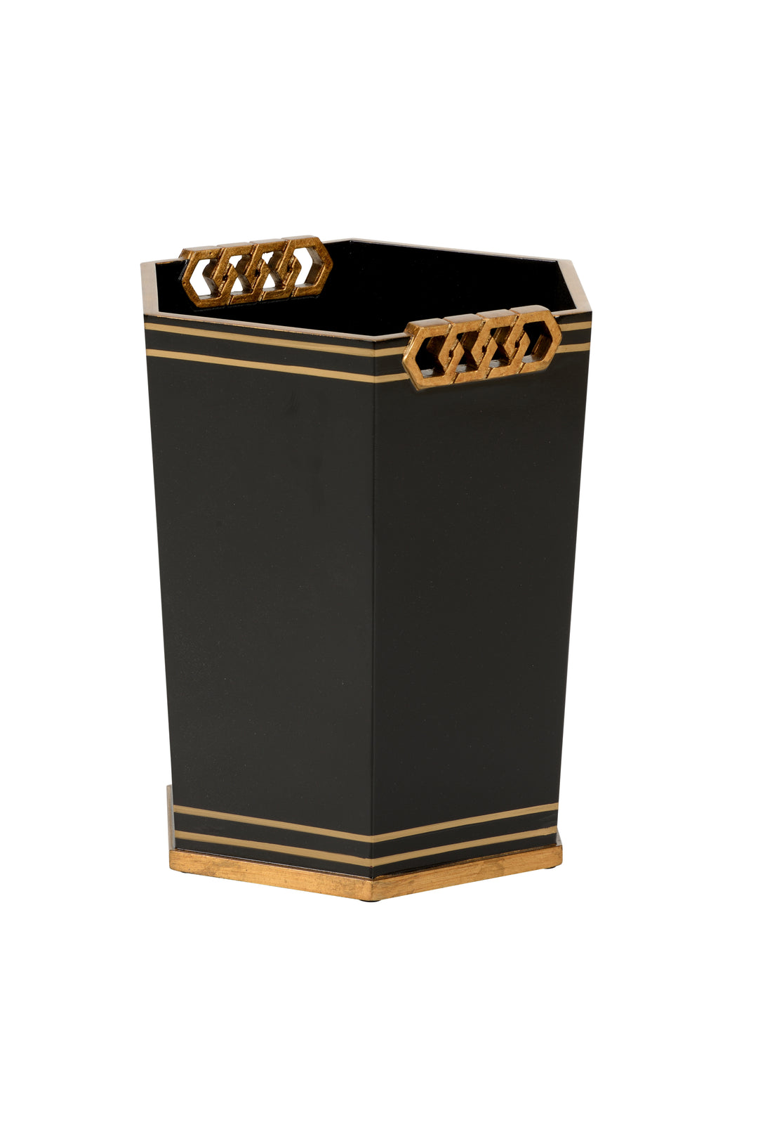 Black/Antique Gold Leaf