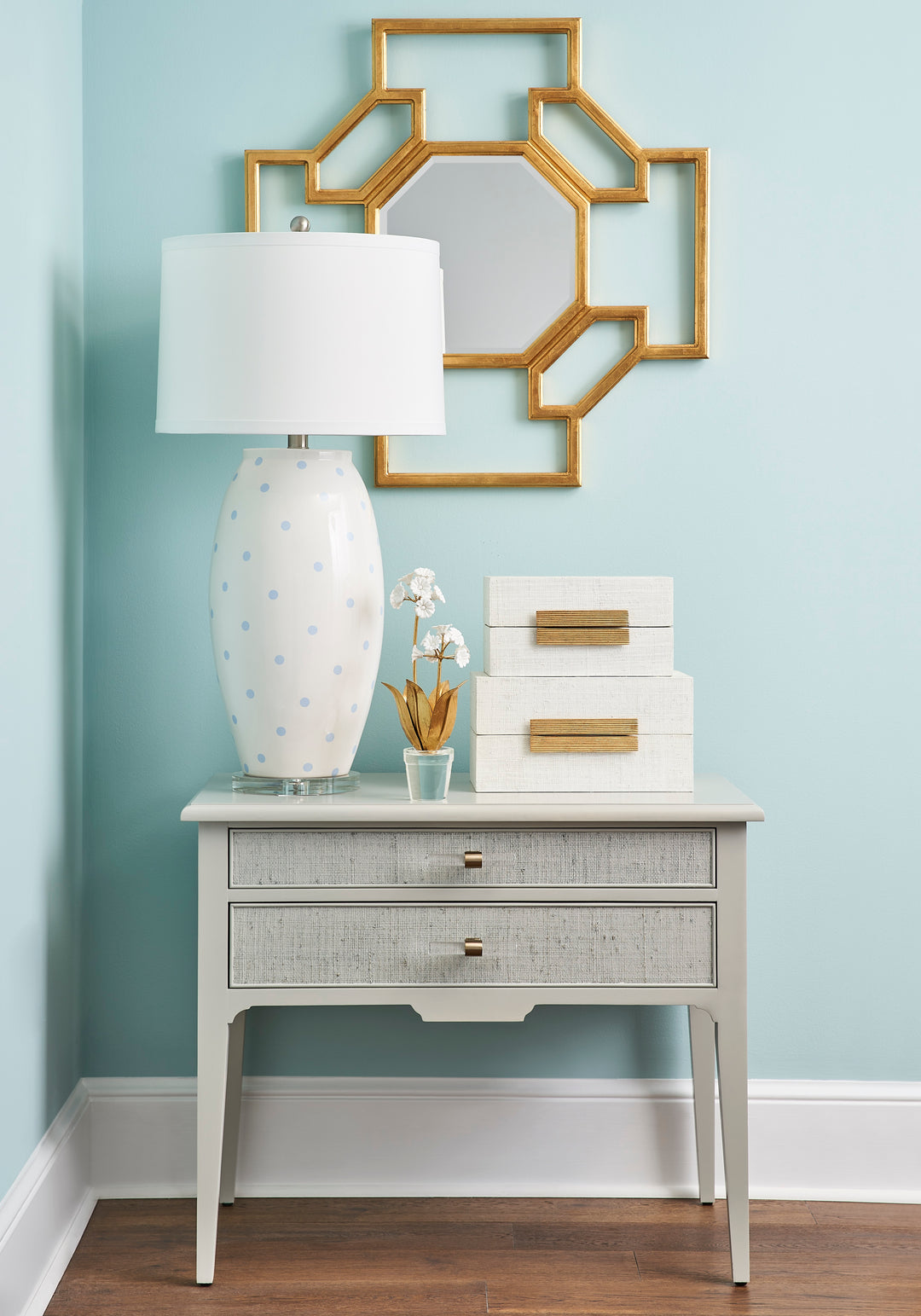 White/Gold Leaf