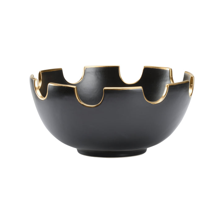 Hand Made/Matte Black/Gold Glaze