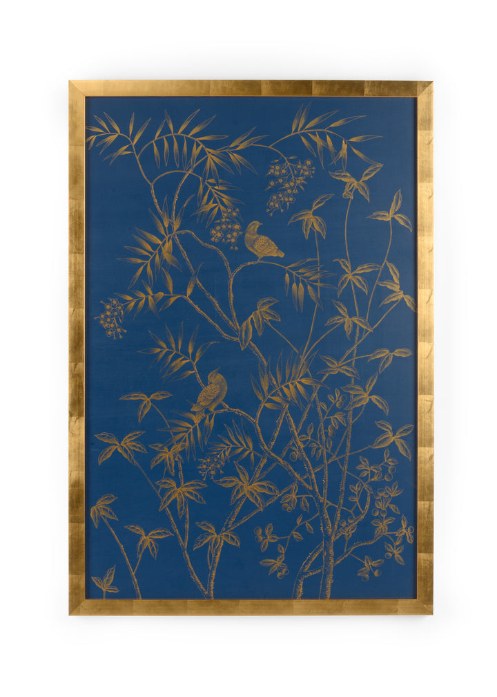 Gold Buckhead Panel On Blue A - 387046