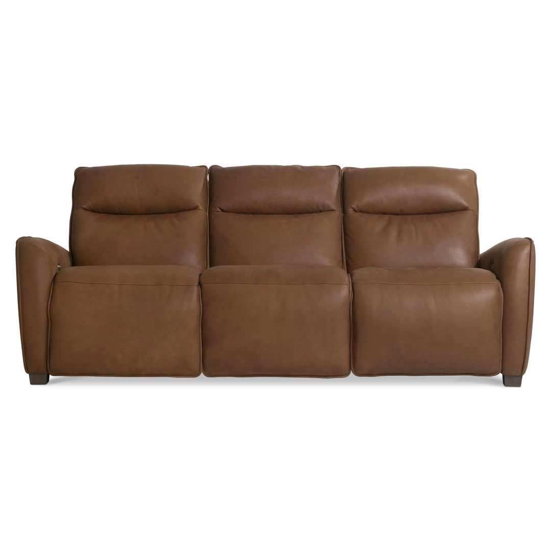 American Home Furniture Bernhardt Sorrento Leather Power Motion Sofa