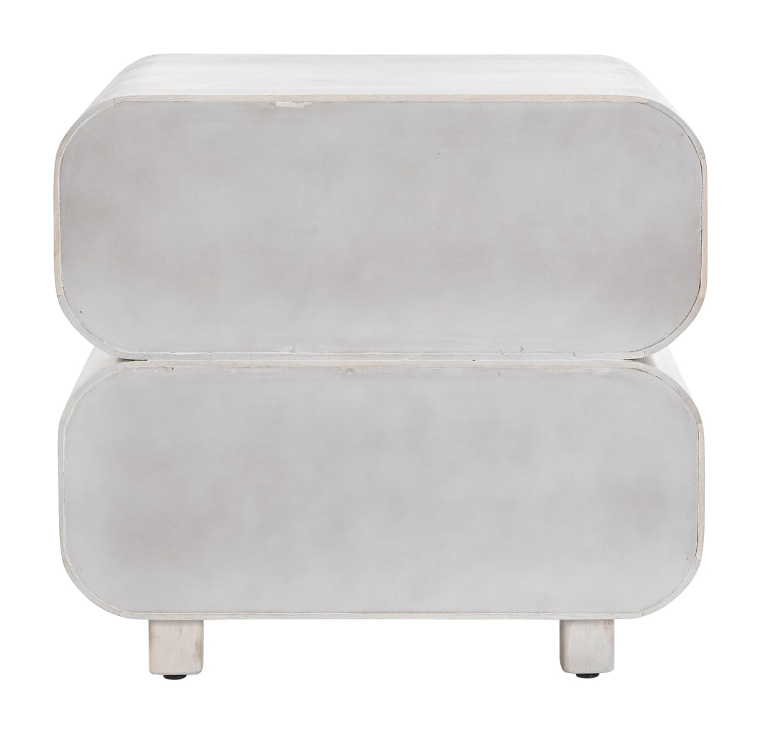 Miro Nightstand Whitewashed