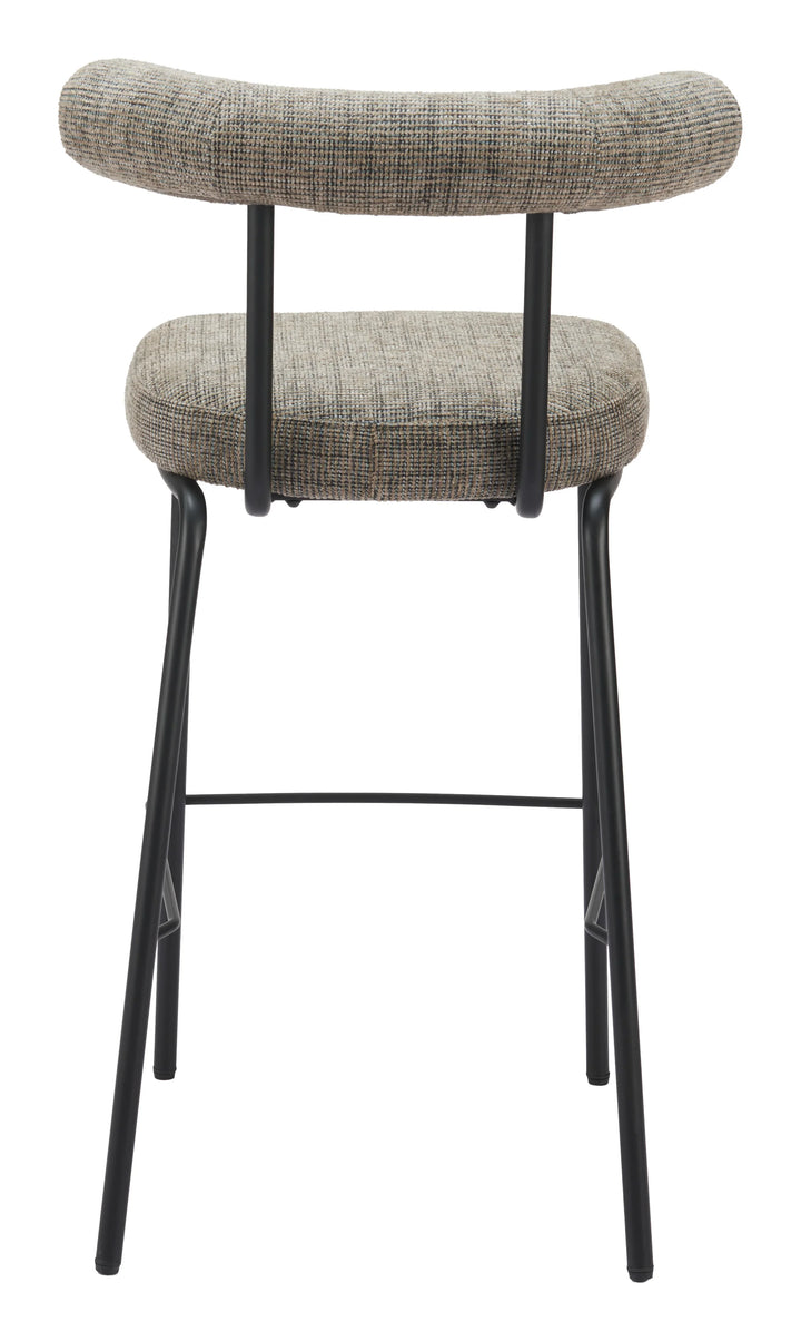 Kede Barstool Green Tweed - AmericanHomeFurniture
