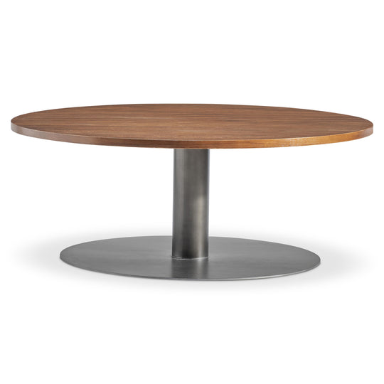 American Home Furniture Bernhardt Loft Brasea Round Cocktail Table