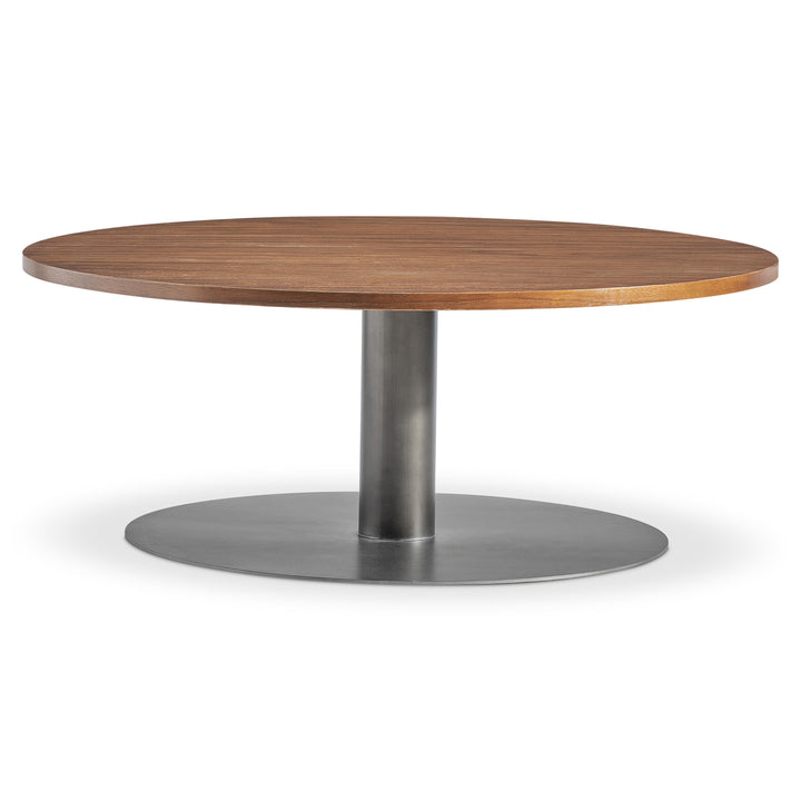 American Home Furniture Bernhardt Loft Brasea Round Cocktail Table