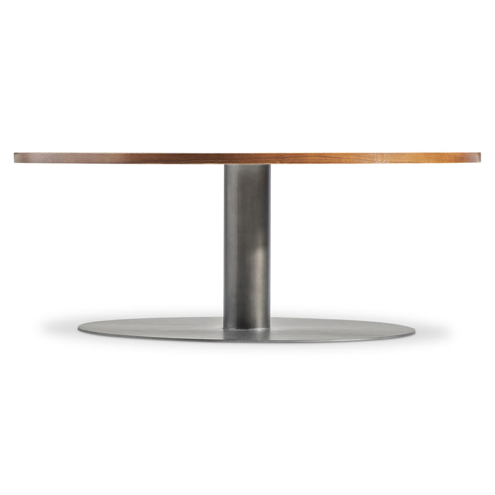 American Home Furniture Bernhardt Loft Brasea Round Cocktail Table