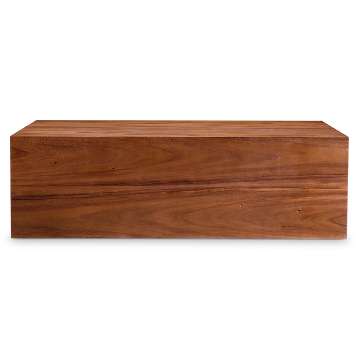 American Home Furniture Bernhardt Loft Brasea Rectangle Caster Cocktail Table