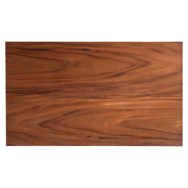 American Home Furniture Bernhardt Loft Brasea Rectangle Caster Cocktail Table