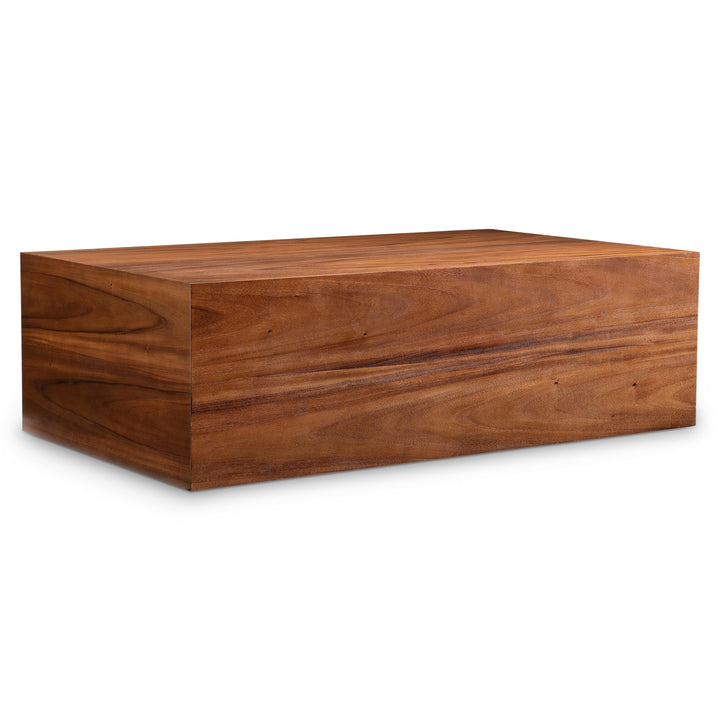 American Home Furniture Bernhardt Loft Brasea Rectangle Caster Cocktail Table