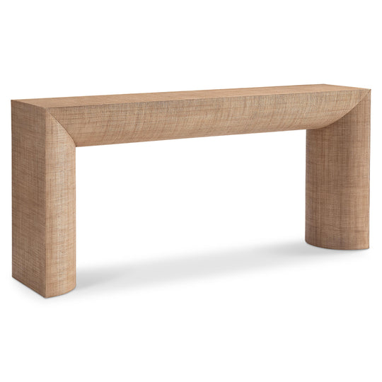 American Home Furniture Bernhardt Loft Brasea Woven Console Table
