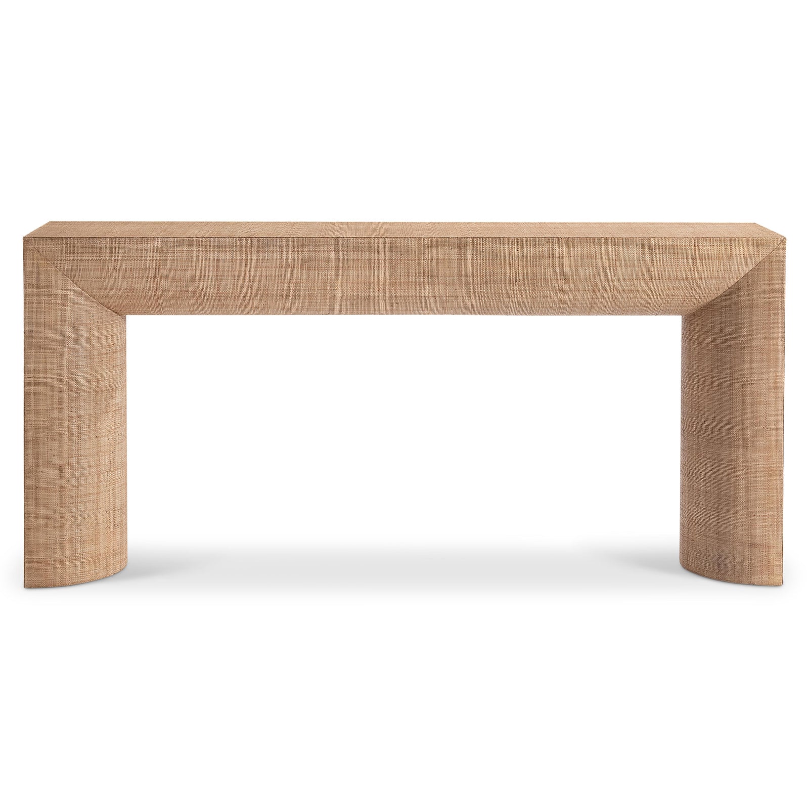 American Home Furniture Bernhardt Loft Brasea Woven Console Table