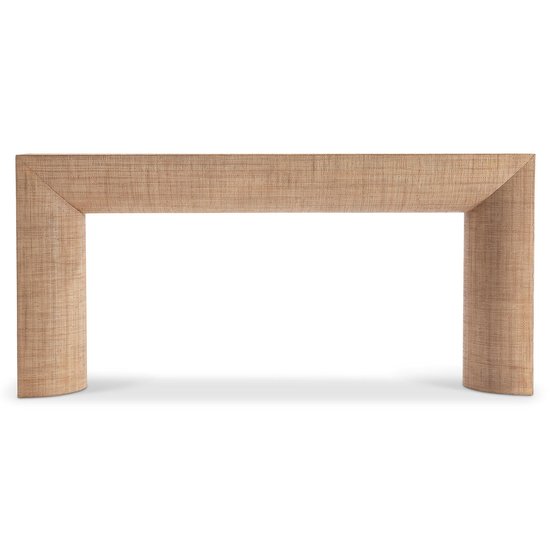 American Home Furniture Bernhardt Loft Brasea Woven Console Table