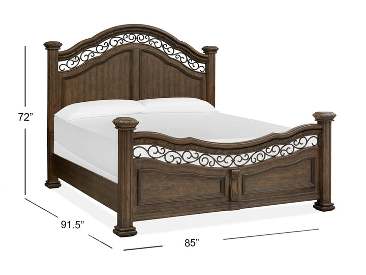 Durango Willadeene Brown King Panel Bed - B5133-64
