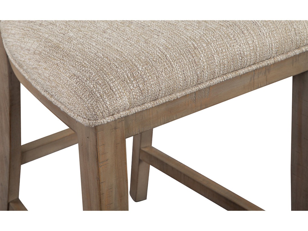 Paxton Place Dovetail Grey Upholstered Counter Chair - Set of 2 - D4805-82