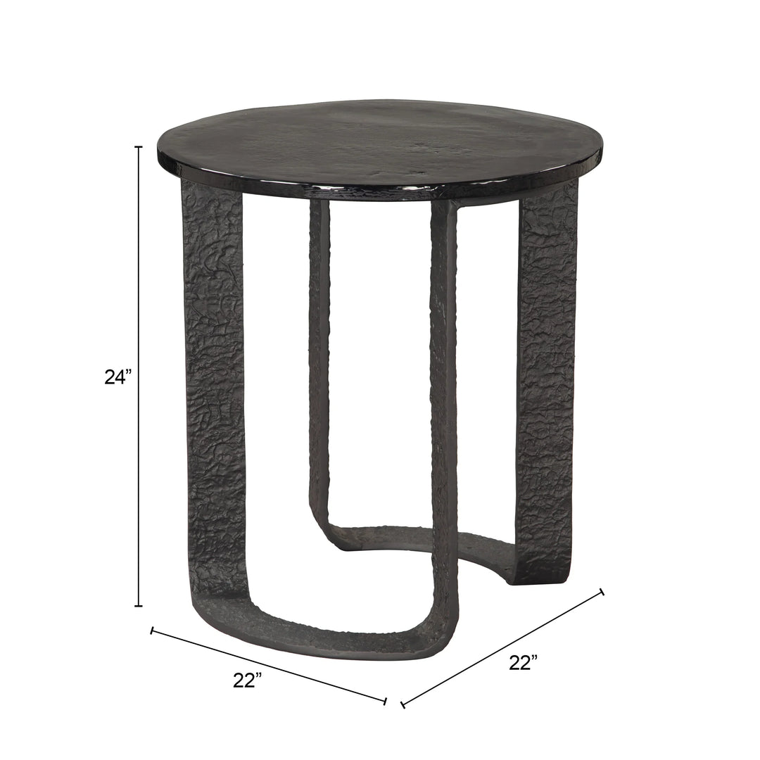 Divin Side Table Black - AmericanHomeFurniture