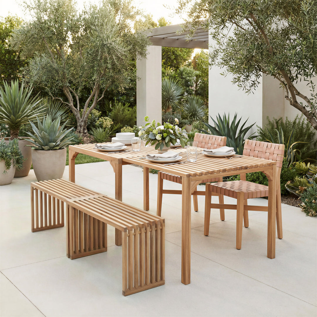Riviera Extendable Bench (Set of 2) Natural