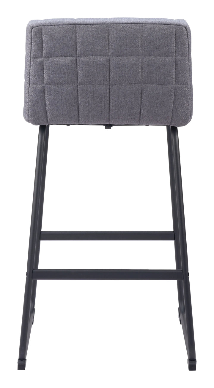 Pago Barstool (Set of 2) Gray - AmericanHomeFurniture