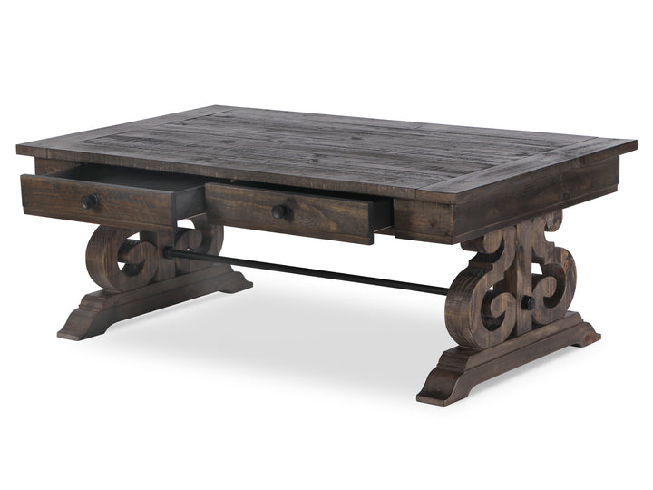 Bellamy Peppercorn Rectangular Cocktail Table - T2491-43