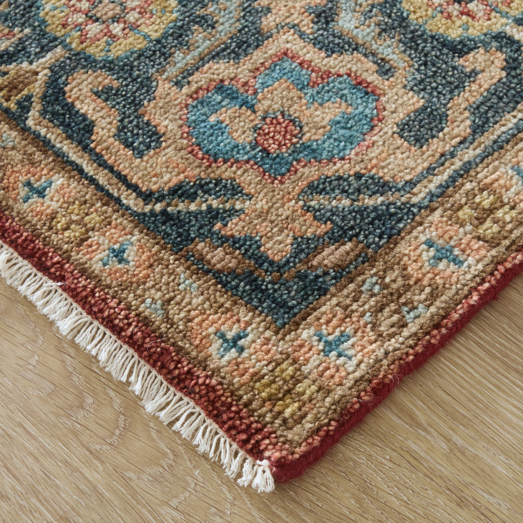 Rectangle/2' x 3'/Rust/Navy