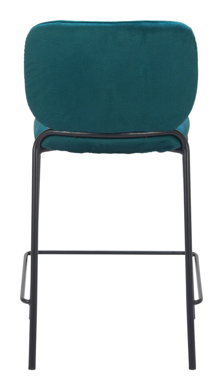 Plat Counter Stool (Set of 2) Green - AmericanHomeFurniture