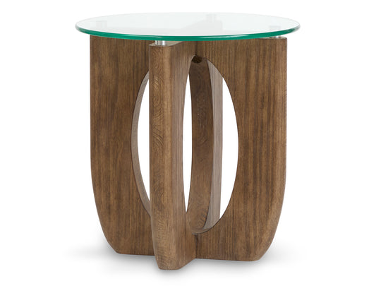 Lainey Almond Round End Table - T5951-05