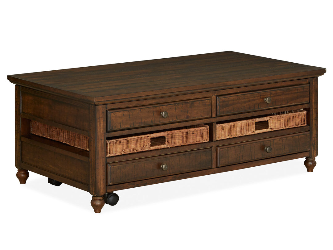 Cottage Lane Coffee Rectangular Lift Top Cocktail Table - T3521-50