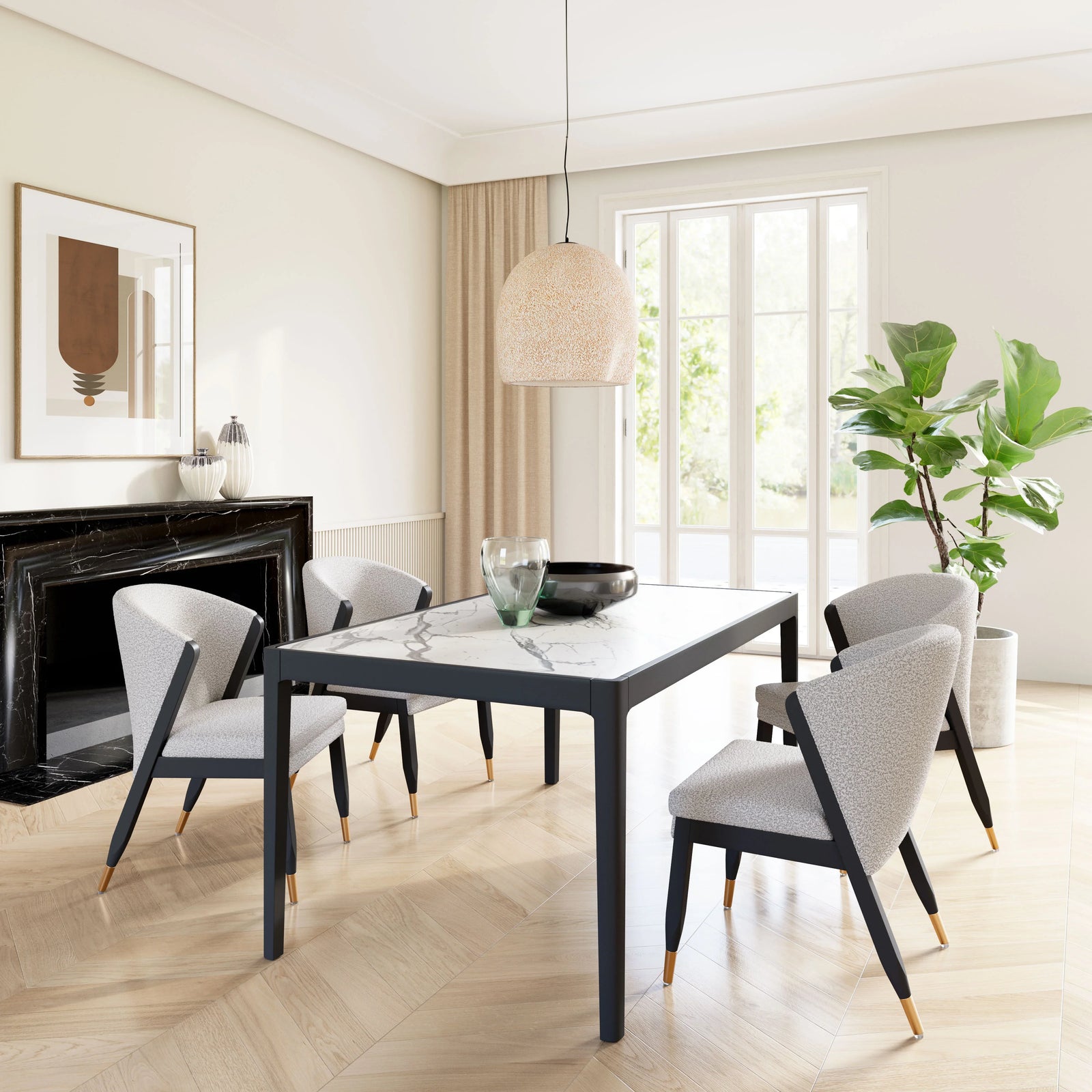 Zuo Tokai Dining Table White DINING TABLES