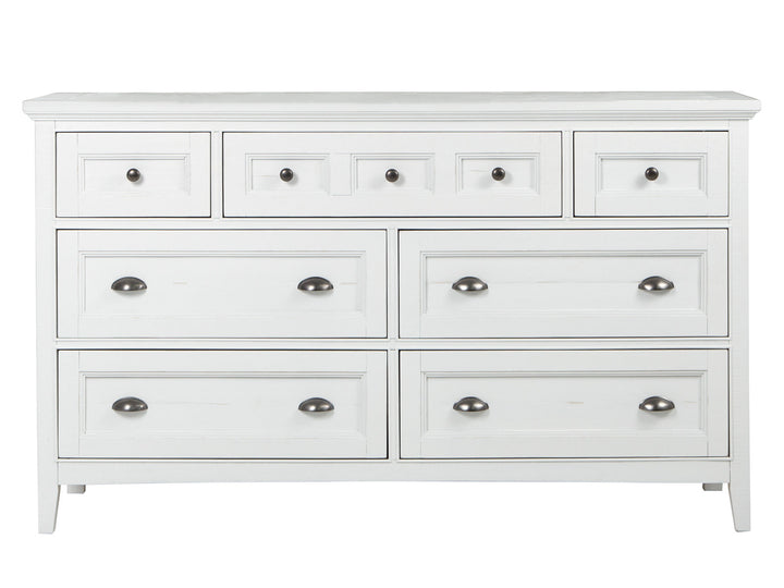 Heron Cove Chalk White And Dovetail Grey Drawer Dresser - B4400-20