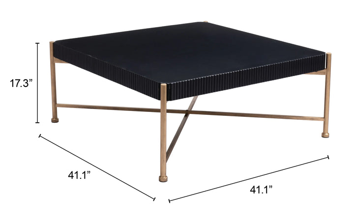 Nazaire Coffee Table Black - AmericanHomeFurniture