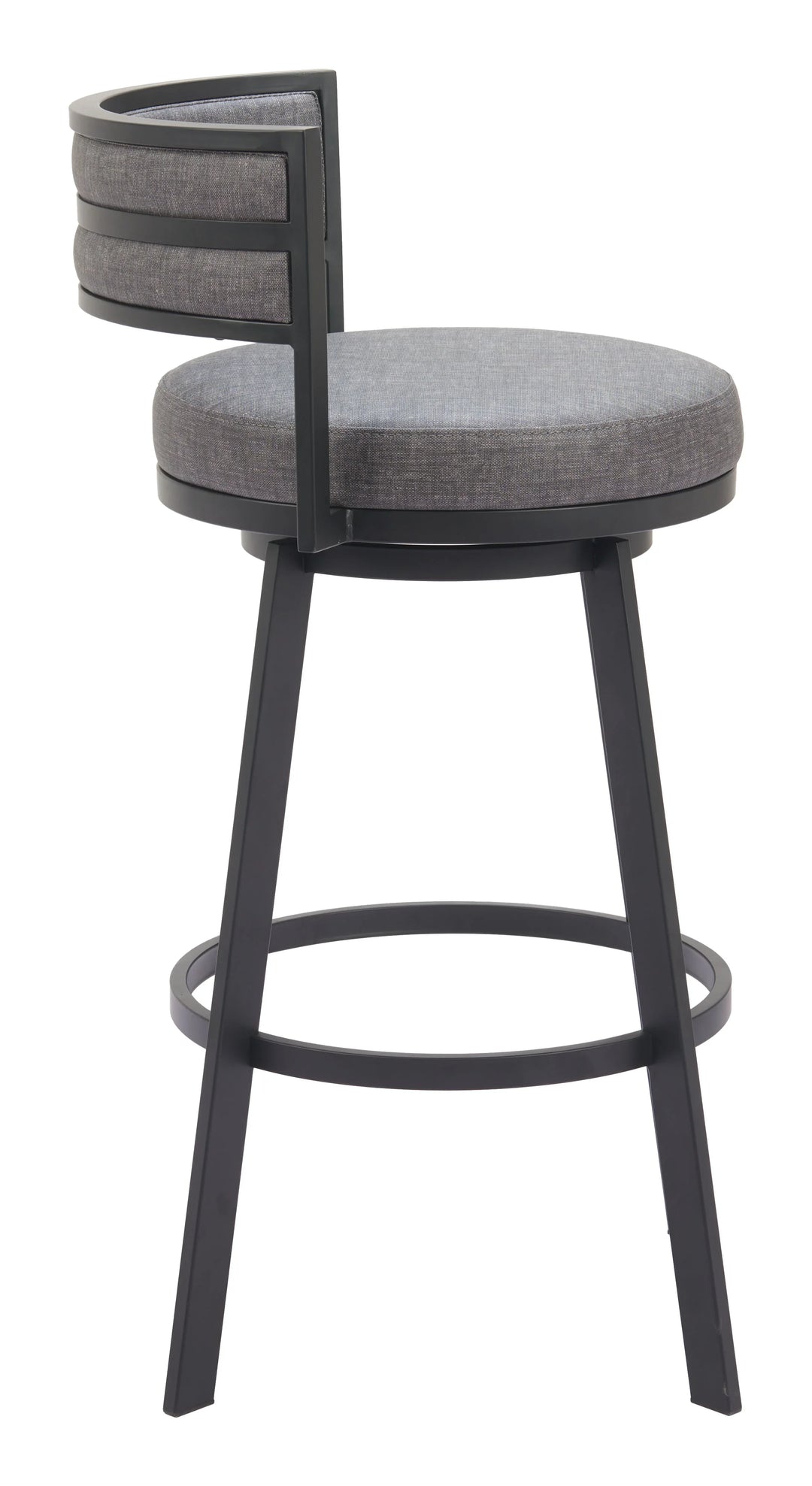 Gimsby Swivel Barstool Gray - AmericanHomeFurniture