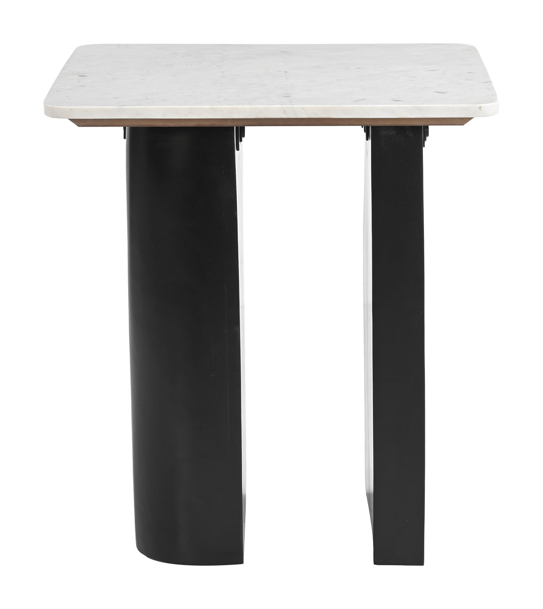 Fiora Side Table White & Black