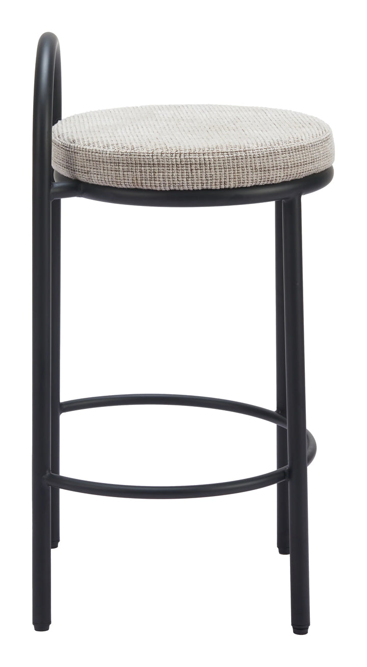 Sisal Counter Stool (Set of 2) Beige Tweed - AmericanHomeFurniture