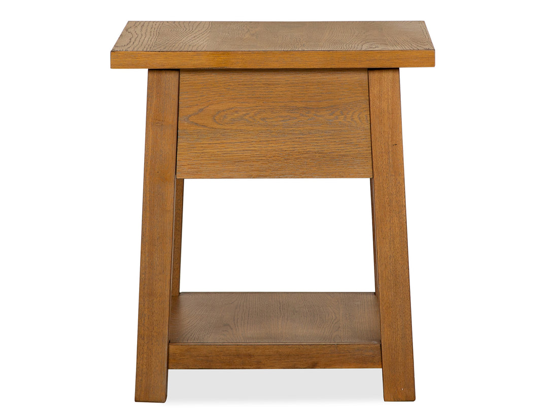Lindon Belgian Wheat Drawer End Table - T5570-02