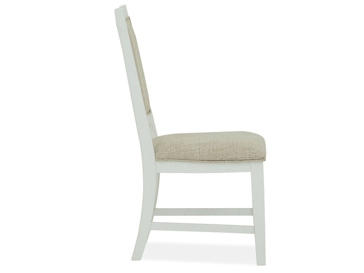 Heron Cove Chalk White And Dovetail Grey Upholstered Side Chair - Set of 2 - D4400-65
