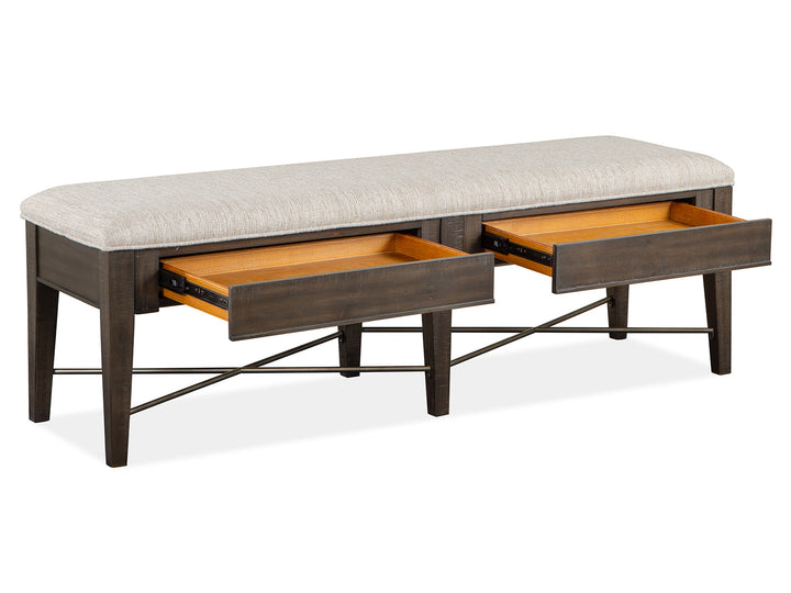 Westley Falls Graphite Upholstered Bench - D4399-68