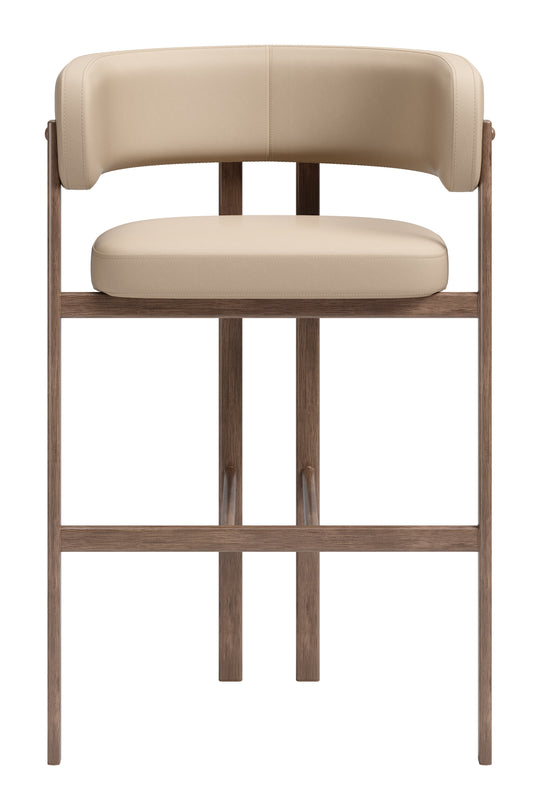 Ruge Barstool (Set of 2) Beige - 111240